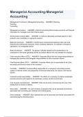 Managerial Accounting-Managerial Accounting Q & A &lpar;100&percnt; VERIFIED&rpar; 2023&sol;2024