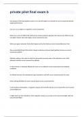 private pilot final exam b 2023 with 100&percnt; correct answers