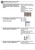Movement Science II Exam I USA Questions And Answers&period;