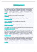 HSA 305 Quizzes 1-4 - Quesions and Answers