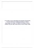 Case Study Airway Breathing &lpar;Oxygenation&rpar; Pneumonia Chronic Obstructive Pulmonary Disease Clinical Reasoning Case Study&comma; STUDENT Worksheet&comma; JoAnn Walker&comma; 84 years old&comma; &lpar;Latest 2021&rpar; Correct Study Guide