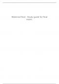 NUR 2513 / NUR2513 Maternal-final - Study guide for final exam.