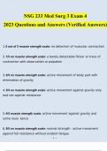 NSG 233 Med Surg 3 Exam 4 Questions and Answers (2024 / 2025) (Verified Answers)
