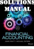 SOLUTIONS MANUAL for Financial Accounting&comma; 10th Edition By Jamie Pratt and Michael Peters&period; &vert; Complete 14 Chapters