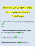 Rasmussen College MDC 1 Exam 1 Questions and Answers (2024 / 2025) (Verified Answers)