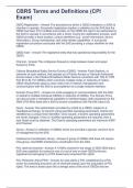 CBRS Terms and Definitions &lpar;CPI Exam&rpar;