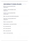 HESI MOBILITY EXAM LPN-ADN&vert;UPDATED&VERIFIED&vert;100&percnt; SOLVED&vert;GUARANTEED SUCCESS