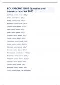 POLYATOMIC IONS Question and answers rated A&plus; 2023