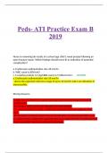 Peds- ATI Practice Exam B 2019