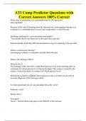 ATI Comp Predictor Questions with Correct Answers 100&percnt; Correct