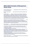 WGU C483 Principles of Management Study Guide
