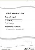 HRPYC81&colon; Year module Department of Psychology