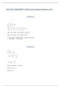 MAT1503 Linear Algebra Assignments  with Complete solutions 2023.