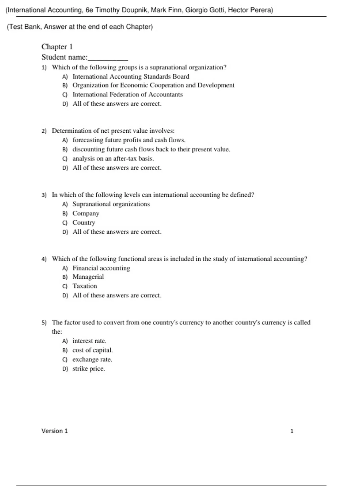 INTERNATIONAL ACCOUNTING DOUPNIK 4TH EDITION SOLUTIONS MANUAL visual data 4