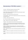 Biochemistry C785 WGU module 2 Questions & Answers 2023 ( A+ GRADED 100% VERIFIED)
