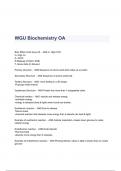 WGU Biochemistry OA Questions & Answers 2023 ( A+  GRADED 100% VERIFIED)