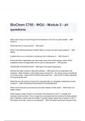BioChem C785 - WGU - Module 5 - all questions & Answers 2023 ( A+ GRADED 100% VERIFIED)