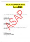 ATI Fundamentals Final Exam 2023 