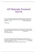 ATI Maternity Proctored NGN B