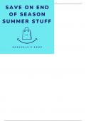 Save on End of Season Summer Stuff - A Smart Shopper's Guide