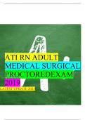 ATI RN ADULT MEDICAL SURGICAL PROCTOREDEXAM 2019 LATEST UPDATE 2023