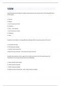 VSIM Revised Questions And Answers