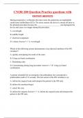 CNOR 200 Question Practice questions with correct answers