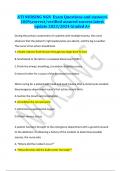 ATI NURSING NGN  Exam Questions and answers 100&percnt;correct&sol;verified assured success latest update 2023&sol;2024 Graded A&plus;