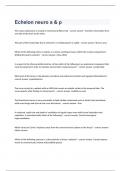 Echelon neuro a & p exam 2023 with 100&percnt; correct answers