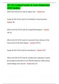 HIT 201 Coding Practice & Cases Elaborated 2023 Update&period;