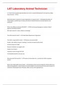 LAT Laboratory Animal Technician &vert; 387 Questions with 100&percnt; correct answers &vert; Verified