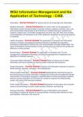 WGU Information Management and the Application of Technology - C468