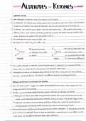 AQA A-Level Chemistry Handwritten Notes – Aldehydes and ketones