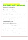 AHN 548 Exam 1 Import&comma; Exam Questions and answers&comma; 100&percnt; Accurate&period;