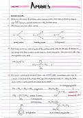 AQA A-Level Chemistry Handwritten Notes – Amines