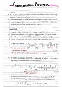 AQA A-Level Chemistry Handwritten Notes – Polymers