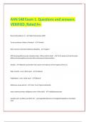 AHN 548 Exam 1&period; Questions and answers&period; VERIFIED&period; Rated A&plus;&period;