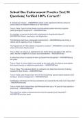 School Bus Endorsement Practice Test&vert; 50 Questions&vert; Verified 100&percnt; Correct&excl;&excl;