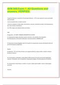 AHN 548 Exam 1&period; All Questions and answers&period; VERIFIED&period;