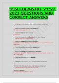HESI CHEMISTRY V1/V2 2023 QUESTIONS AND CORRECT ANSWERS