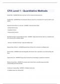CFA Level 1 - Quantitative Methods