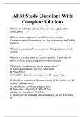 AEM Study Questions With Complete Solutions