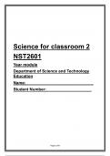  NST2601 ASSIGNMENT 3 SOLUTIONS 2023 UNISA SCIENCE CLASSROOM 2 