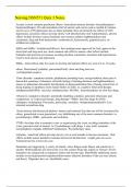 Nursing NSN571 Quiz 3 Notes