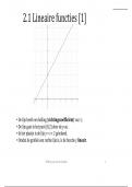 2.1 Lineaire functies [1] - Willem-Jan van der Zanden