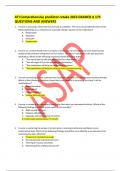 ATI Comprehensive predictor retake 2023 GRADED A 175 QUESTIONS AND ANSWERS