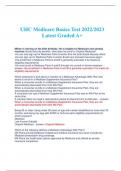 UHC Medicare Basics Test 2022/2023  Latest Graded A+