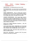 D265 - WGU - Critical Thinking &ndash; examination test