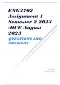 ENG3702 Assignment 1 Semester 2 2023 -DUE August 2023