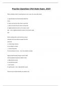 CNA Practice Exam &comma;2023
